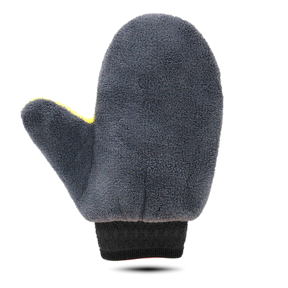 Car Wash Mitt 24X20cm Microfibre Chenille Glove Car Care Kitchen 7696000263595