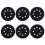 6Pcs/set 125mm 5 icnhes Sanding Discs Wet Dry Sanding Discs 1