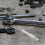 Tool for axle alignment, wall-mounted bolt alignment, silver 5