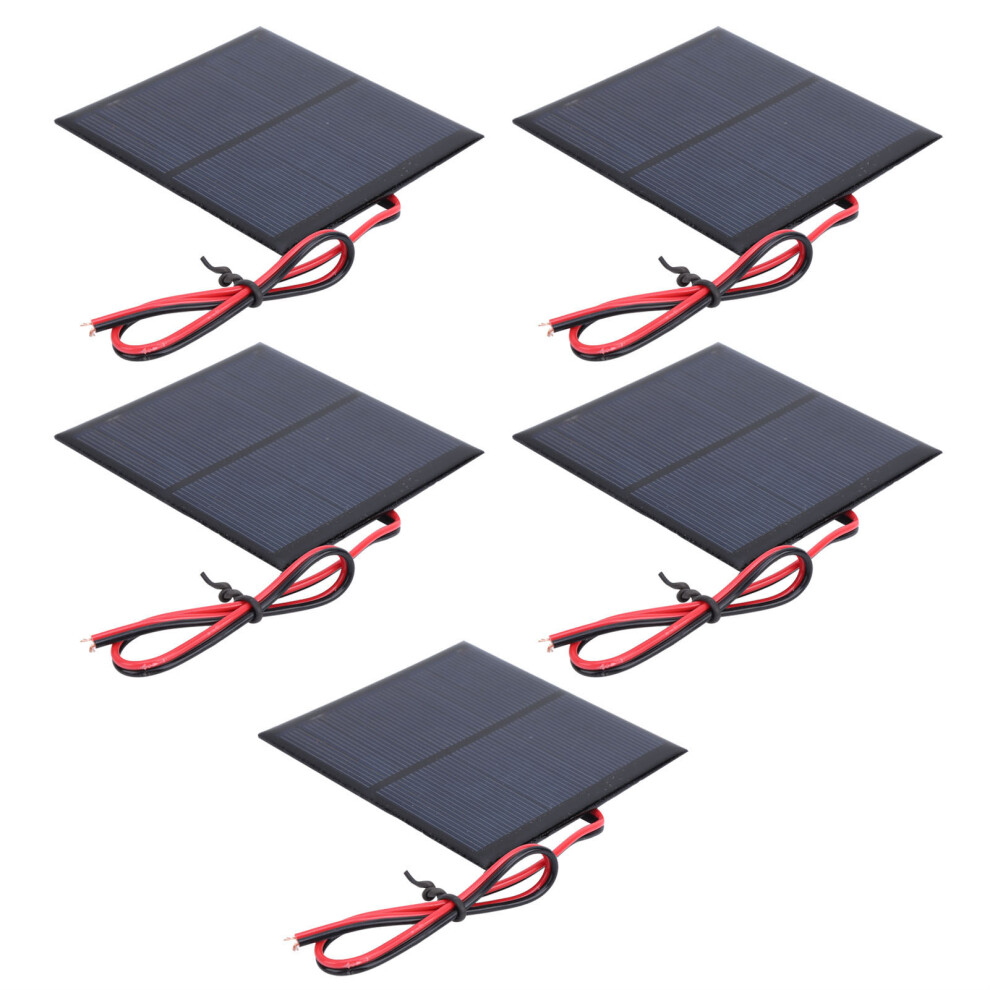 5 Pack Mini Solar Epoxy Power Board Modules 30Cm Red Black Wires Dc5.5v 160Ma 9331360291366