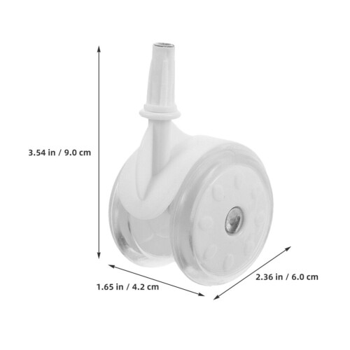 Worgeous 6pcs Stroller Replacement Wheels Robust 9.00x6.00x4.20cm 1