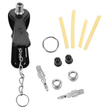 Bomba de aire para bicicleta con convertidor de boquilla Worgeous 6,50 x 3,50 x 2,00 cm