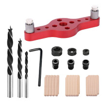 Vertical Pocket Hole Jig Woodworking Drilling- Pink