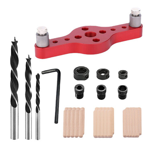 Vertical Pocket Hole Jig Woodworking Drilling-   Pink