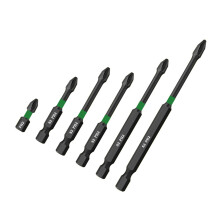 6Pcs 25/50/65/70/90/150mm Special Cross Screwdriver Bit 1/4 Inch