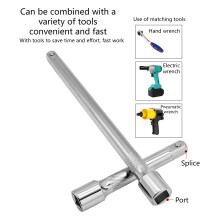 Heavy Duty 1/2" Drive Ratchet Wrench Extension Bar 75/125/250mm Long Bar 10 inches