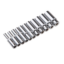 11Pcs Impact Socket Set Hexagonal Long Socket Set 1/4inch Impact