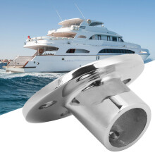 Edelstahl-Handlaufbasis 60 für Marine-Yachten, 25 mm Rundrohr