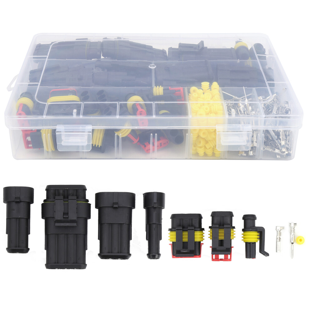 352Pcs Waterproof Automotive Wire Connector Kit, Ip68, 1-4 Pin 8461360292832