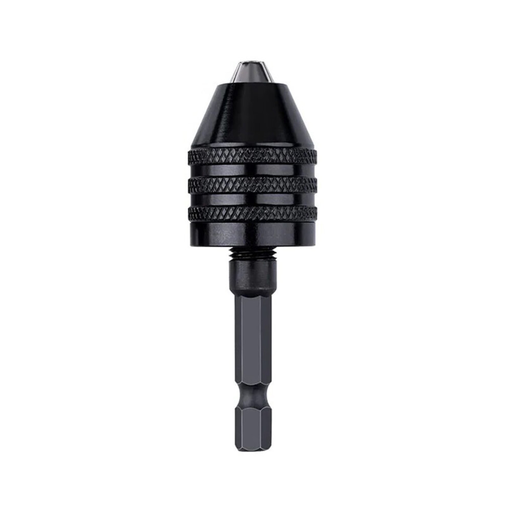 Quick Change Hexagonal Handle Drill Chuck With Three For-Black 7696000250656