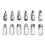 Professional 1/2 Inch Impact Socket Wrench Hex Socket Head 6