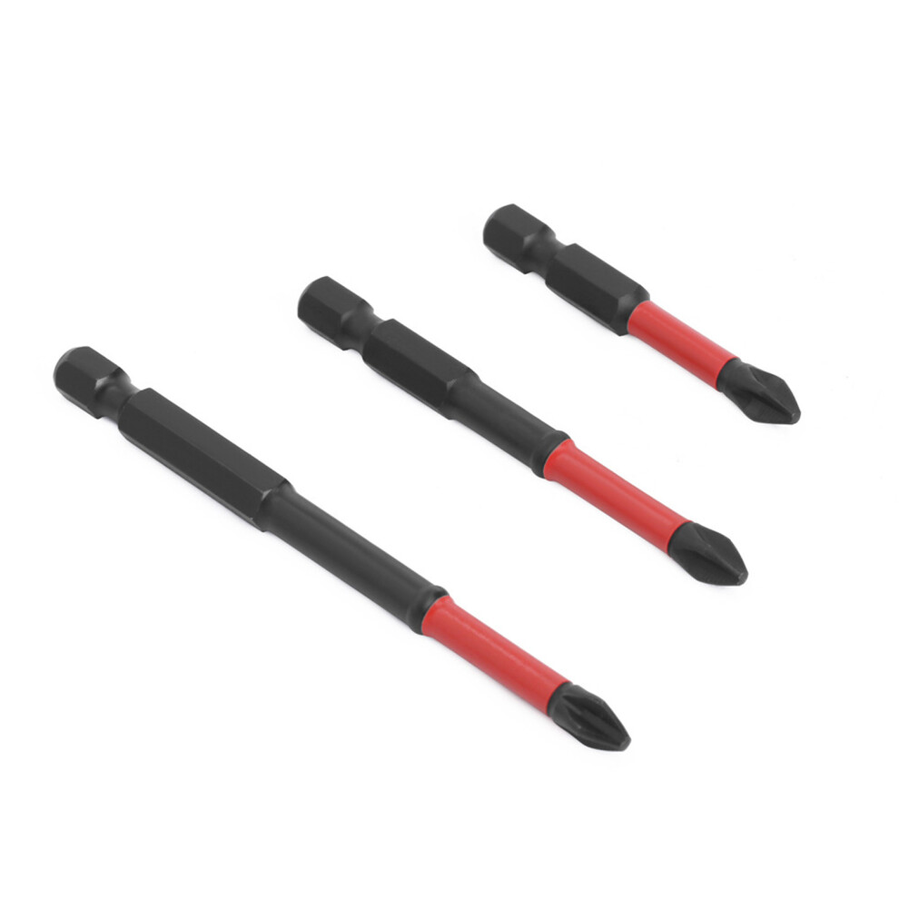 3Pieces/Set 50Mm 70Mm 90Mm Cross Screwdriver Bit Batch Head 7696000251585