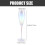 1 farbenfrohes Weinglas, Champagnerglas, edles Cocktailglas 2