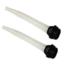 2 bidons distributeurs en plastique avec filtre, guide d'huile allongé, noir