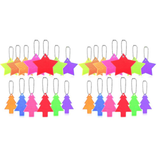 2 Children's Safety Reflectors for Backpack and Keyring 1