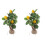2 ramas de limón artificiales para decoración floral y 4
