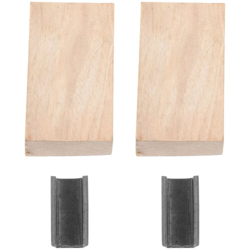 2 Sets Ersatzteile für Gartenhacken, Eisenhackenkopf mit verstärktem Keil 1