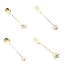 2 juegos de tenedores y cucharas, decoración de comedor, vajilla para fiesta navideña