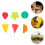 18 Silicone Wine Goblet Markers, Assorted Colors 4