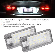 Energieeinsparende LED-Kennzeichenbeleuchtung – Passend für Audi, Plug & Play