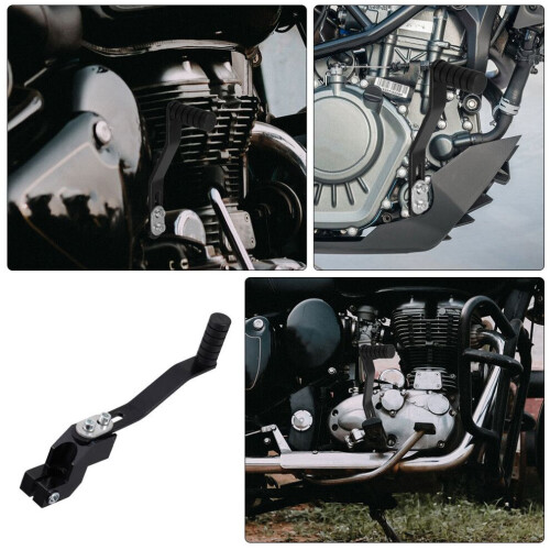 Palanca de cambios de aluminio plegable de 2 piezas, ajustable, para pit bikes 2