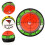 2 autocollants de marque de balles de golf 3