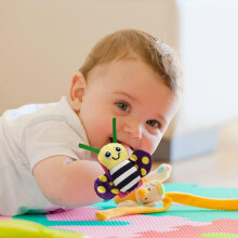 Baby-Handgelenk- und Socken-Klingelset, Plüsch-Biene- und Marienkäfer-Spielzeug