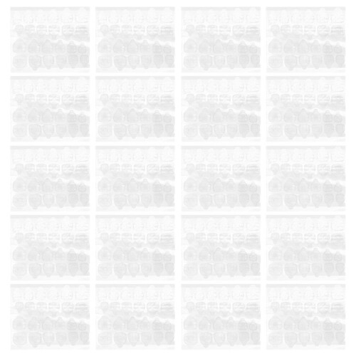 20 double-sided transparent adhesive stickers for artificial nails 2
