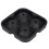 Black Diamond Ice Mold 4 Slots Plastic Ice & Cake Cube Maker for Parties 13