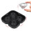 Black Diamond Ice Mold 4 Slots Plastic Ice & Cake Cube Maker for Parties 7