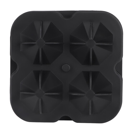 Black Diamond Ice Mold 4 Slots Plastic Ice & Cake Cube Maker for Parties 2