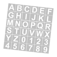 Versatile 36pcs 4 Inch Stencils for Cake Fabric and Door Decoration