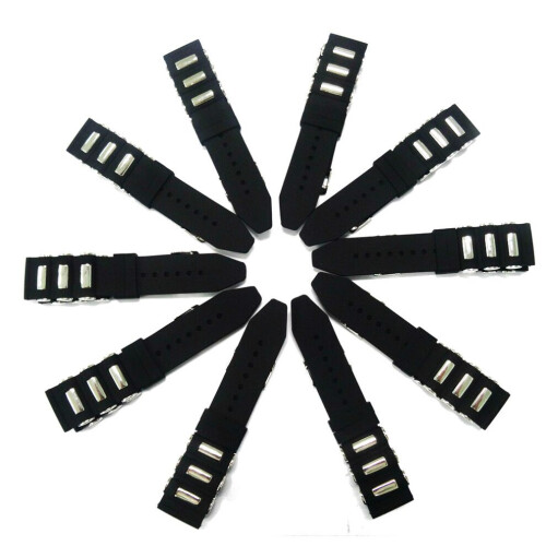 Pulsera de silicona impermeable de 24 mm con hebilla.