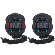 2 stuks 009A Timer Dubbele Stopwatch Sport Elektronische Timer