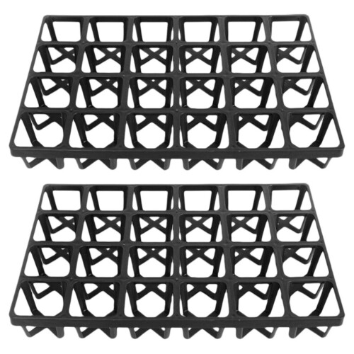 2pcs. 24-compartment planting trays, plastic seedling pots