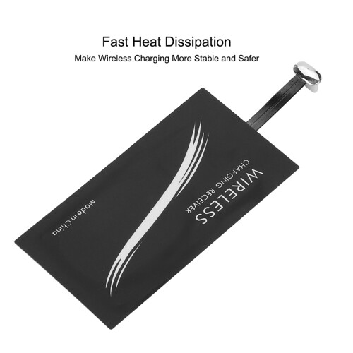 Wireless Charger Receiver Type-C 500-1000mA, Fast Charging, Compact Size 2
