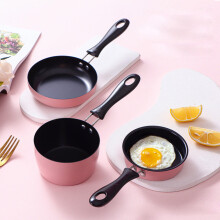 Easy-to-Clean Mini Skillet, Cast Iron Nonstick Coating Pan for Quick Meals, Ergonomic Handle Design for Comfort, Suitable for All Stoves (Set of 3)