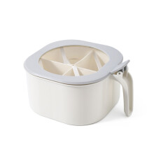 Gewürzbehälter mit 4 Fächern, Griff, wasserdichtem Boden für optimale Frische, rutschfestem Design und lebensmittelechtem Material.