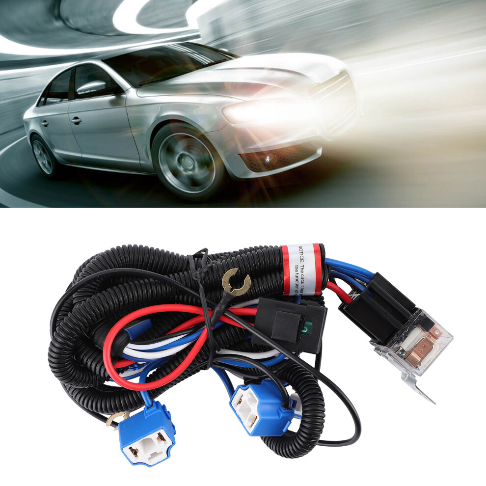 Maximize Car Headlight Intensity: H4 Relay Harness Kit 12V 50W 40A 9341360303679