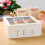 Organized Tea Bliss, Διακοσμητικό Μπαμπού Τσαγιέρα με Διαφανές Καπάκι, Λύση Εξοικονόμησης 5