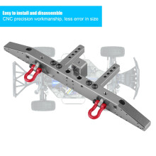 Aluminium Heckstoßstange für Traxxax TRX-4 RC Auto Titanium Gray