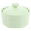 Ceramic baking dish with lid for pudding, dessert – green 2