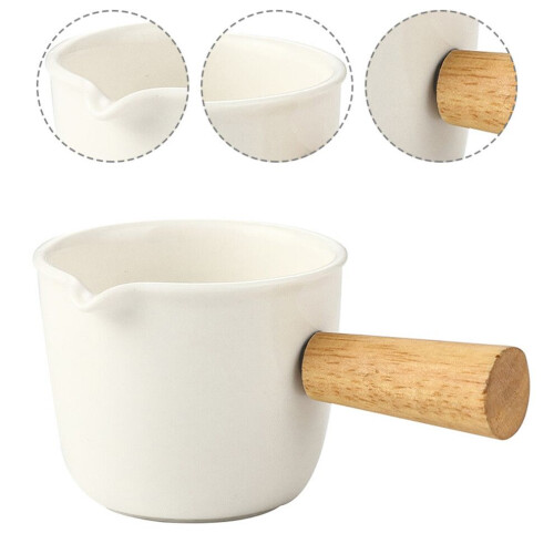 Cerámica con asa para espumar espresso y leche. 2
