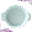 Ceramic Bowl with Double Handle, Round, Green, for Baking and Casseroles 5