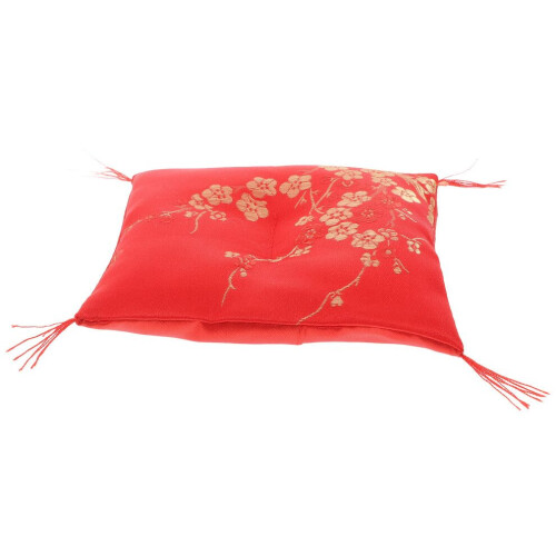 Floral pattern cushion, ceramic, square, washable