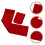 Tastaturwischer-Set, rot, knitterfrei 4