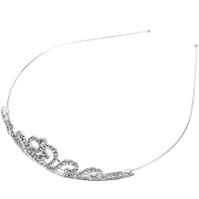 Versierde haarclips, hoofdband, haarklauw, tiara voor kinderen, zilverkleurig