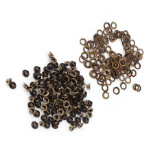 100 Metallösen für Lederhandwerk & Scrapbooking, 5 mm Innendurchmesser
