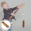 Benstöd för klassisk gitarr för akustisk gitarr och ukulele 5