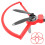Red Propeller Protection Ring Guard for Mavic Mini 2 Drone Accessories 5